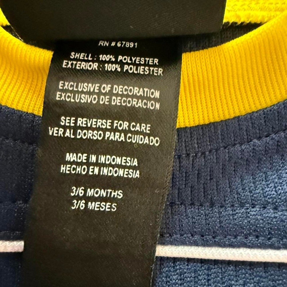 Adidas Michigan Wolverines baby bodysuit 3-6 months - Picture 2 of 3